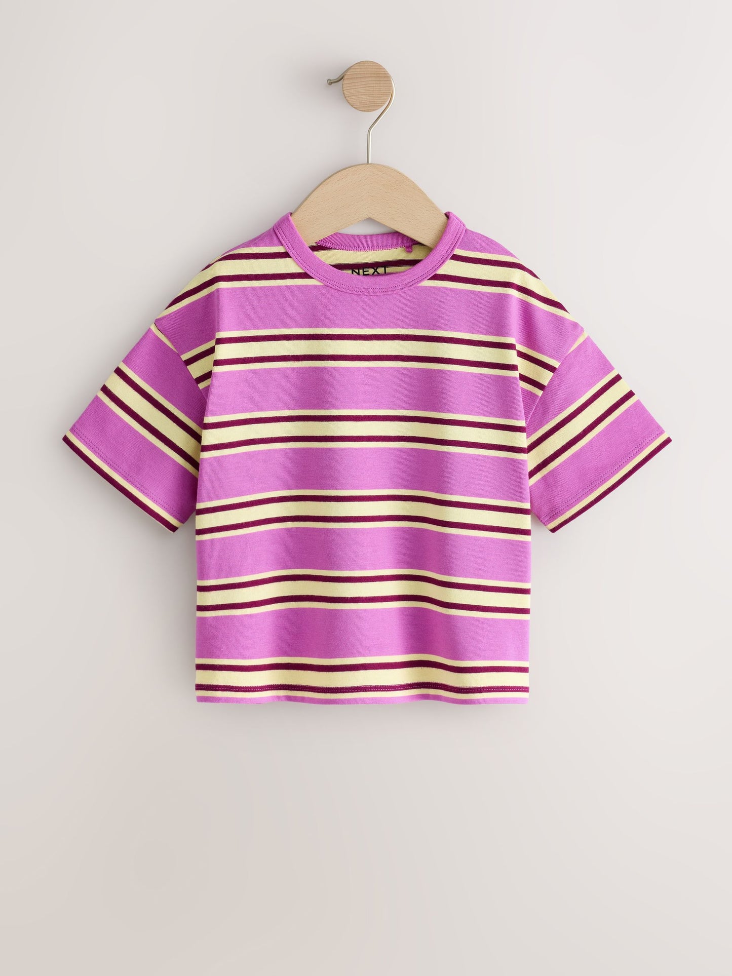 Dsiney Kidz - Pink/Purple Stripe T-Shirts 3 Pack (3mths-7yrs) image 2
