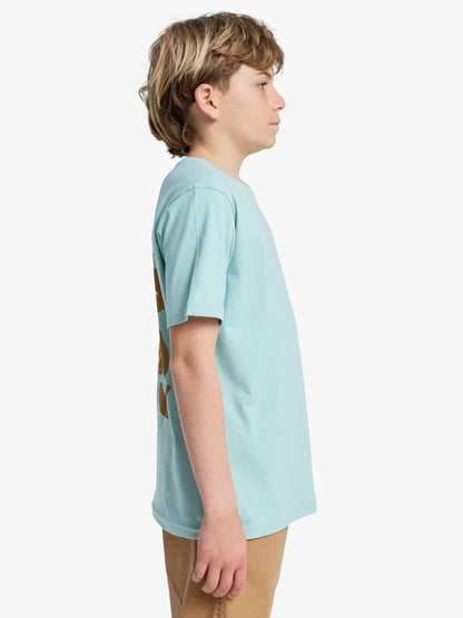 Dsiney Kidz - Quiksilver Blue Fruits Tide Backprint Graphic Short Sleeve T-Shirt image 4