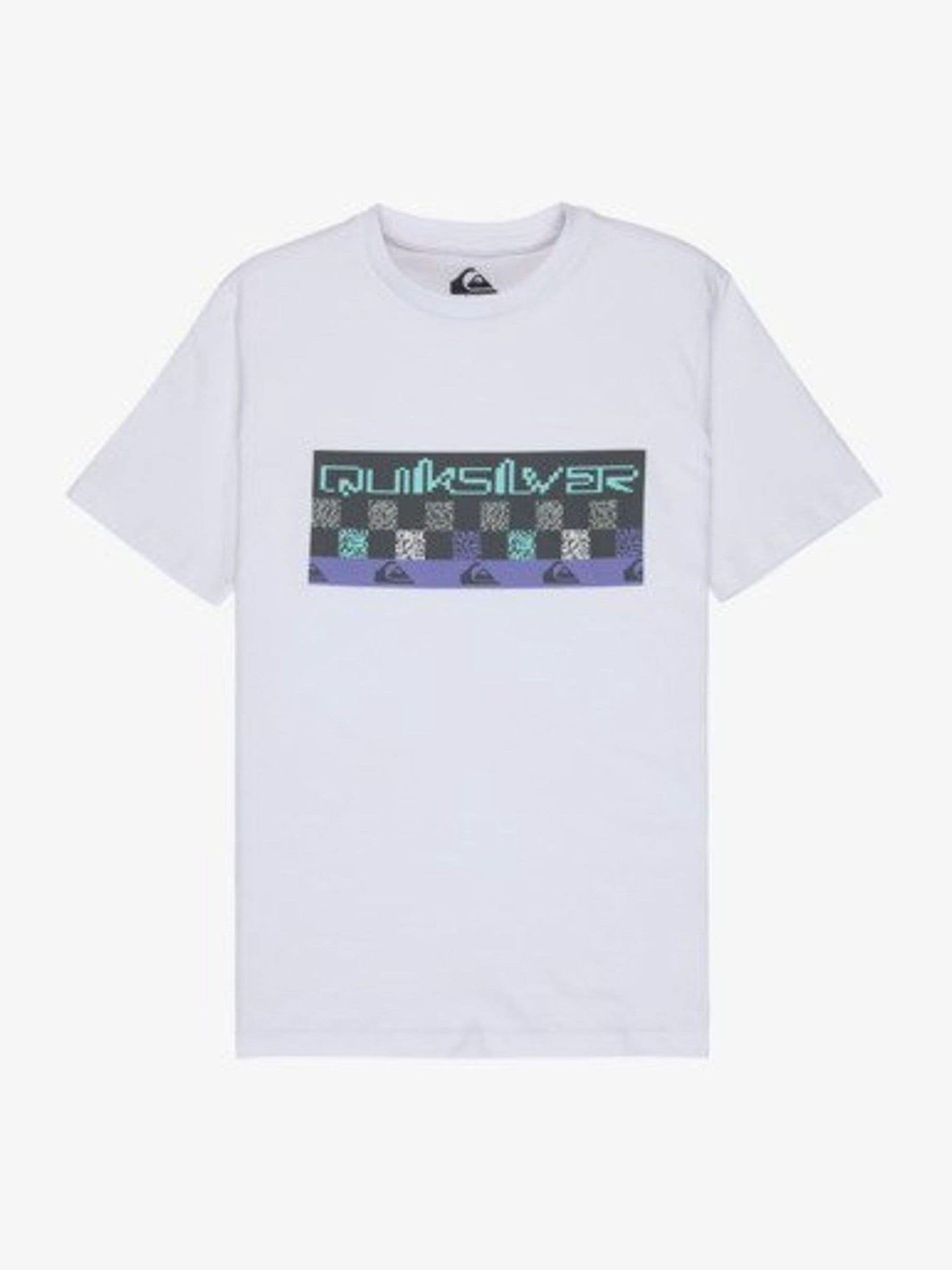 Dsiney Kidz - Quiksilver White Next Gen Front Graphic Logo Short Sleeve T-Shirt image 1