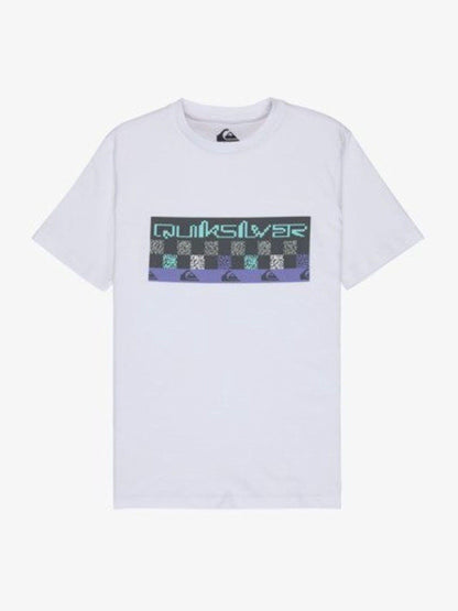 Dsiney Kidz - Quiksilver White Next Gen Front Graphic Logo Short Sleeve T-Shirt image 1