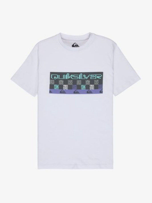 Dsiney Kidz - Quiksilver White Next Gen Front Graphic Logo Short Sleeve T-Shirt image 1