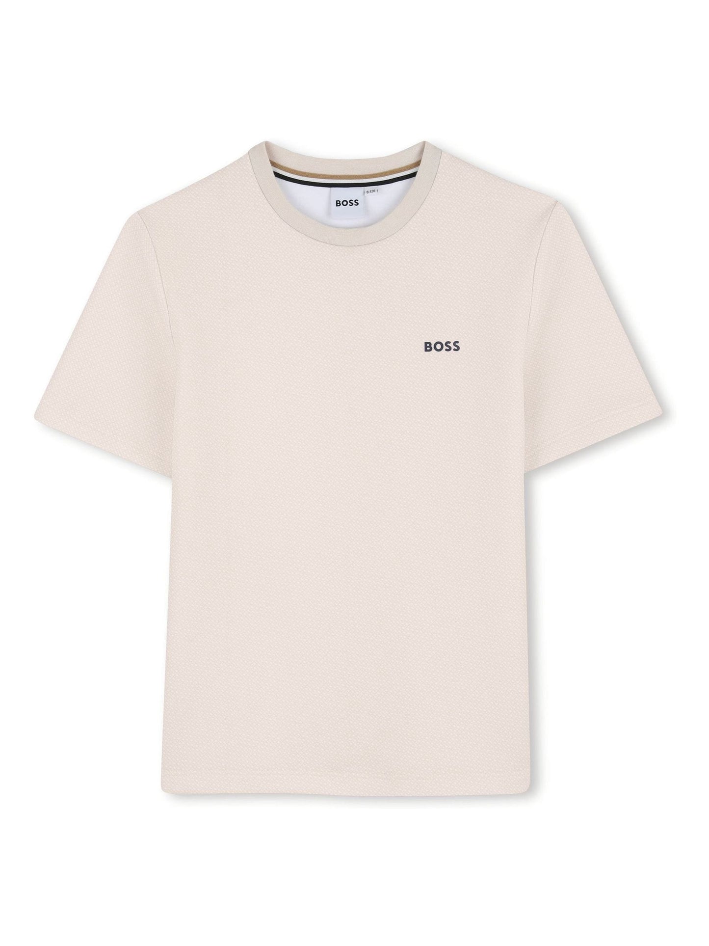 BOSS Cream Logo Short Sleeve T-Shirt image 1
