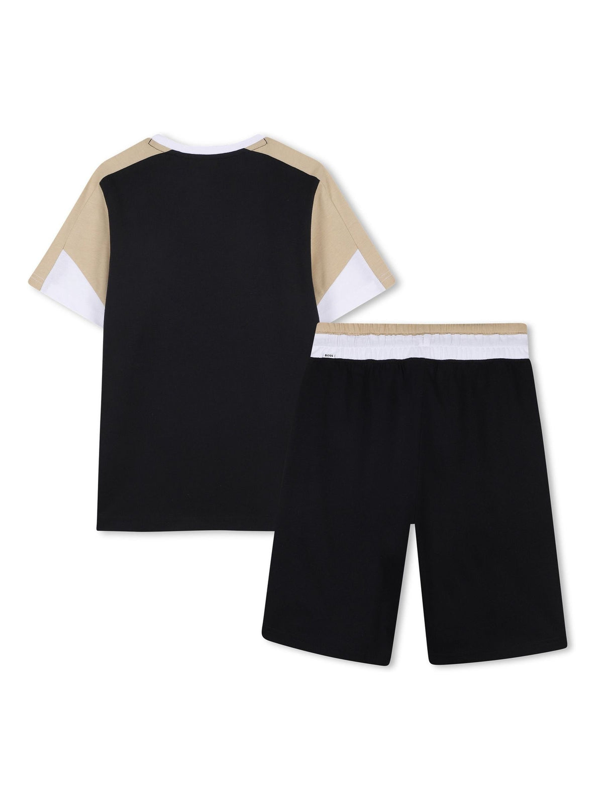 Dsiney Kidz - BOSS Black Logo Short Sleeve T-Shirt and Bermuda Shorts Set image 2