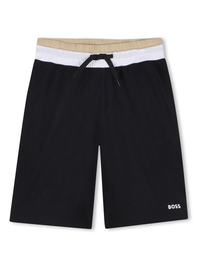 BOSS Black Logo Short Sleeve T-Shirt and Bermuda Shorts Set image 5