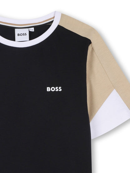 BOSS Black Logo Short Sleeve T-Shirt and Bermuda Shorts Set image 7