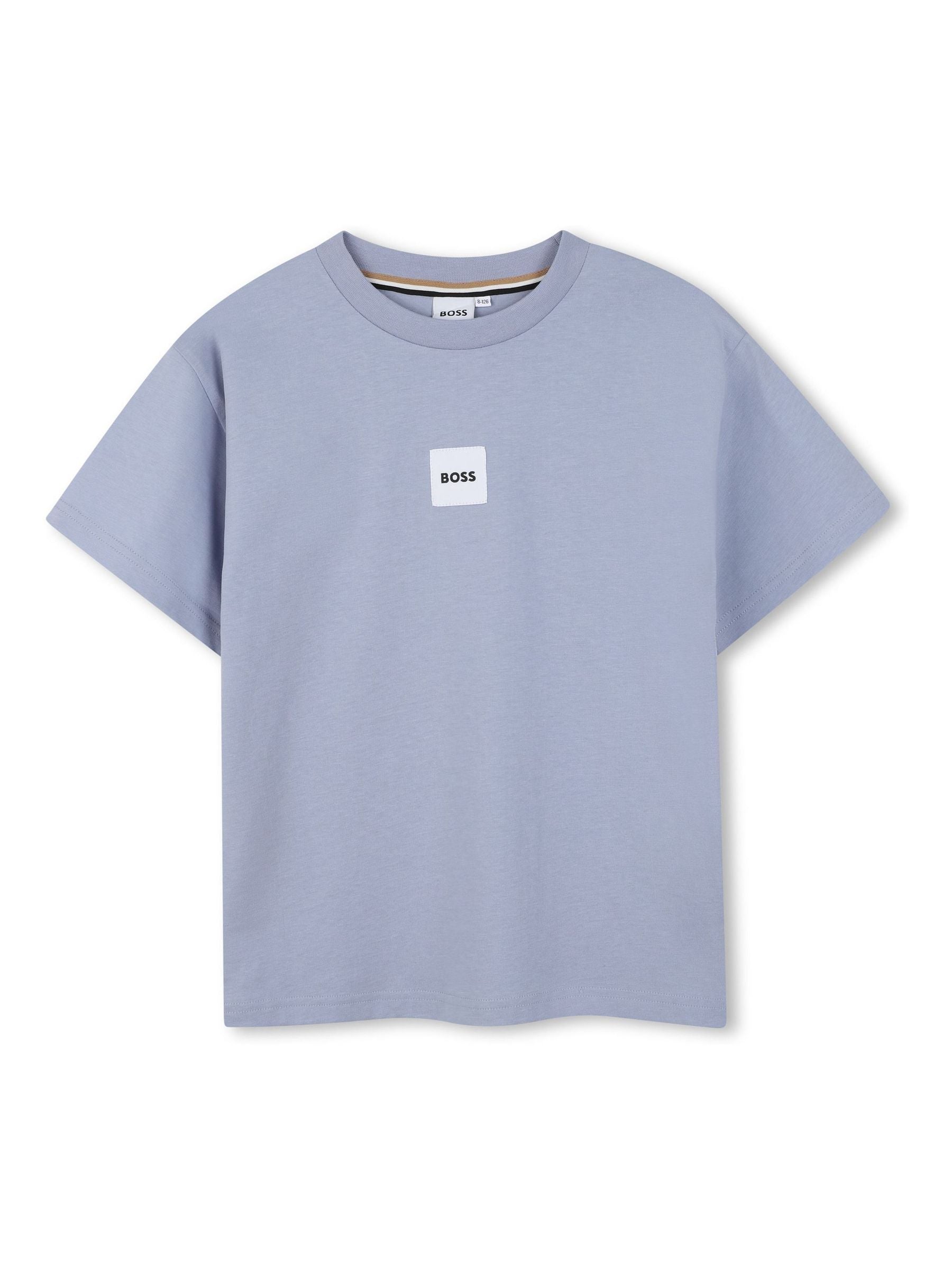 BOSS Blue Small Logo Short Sleeve T-Shirt image 1