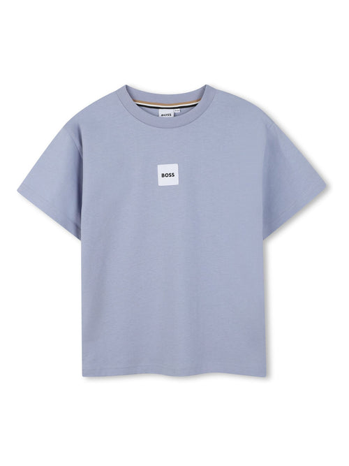 BOSS Blue Small Logo Short Sleeve T-Shirt image 1