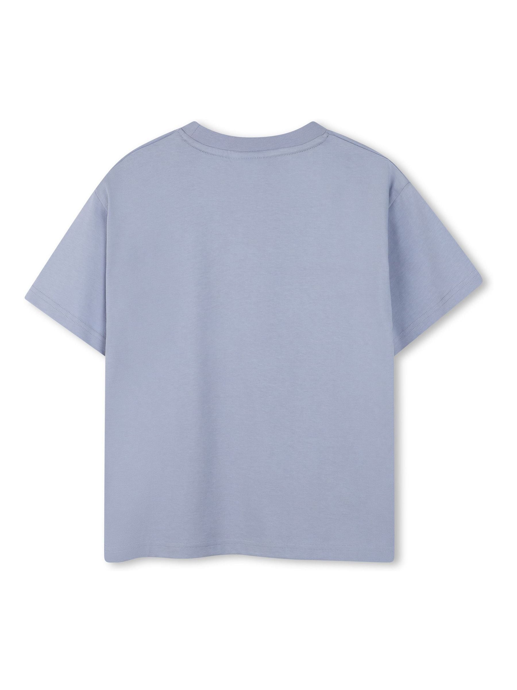 BOSS Blue Small Logo Short Sleeve T-Shirt image 2