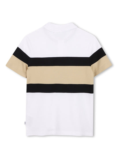 BOSS White Logo Polo Shirt and Bermuda Shorts Set image 4