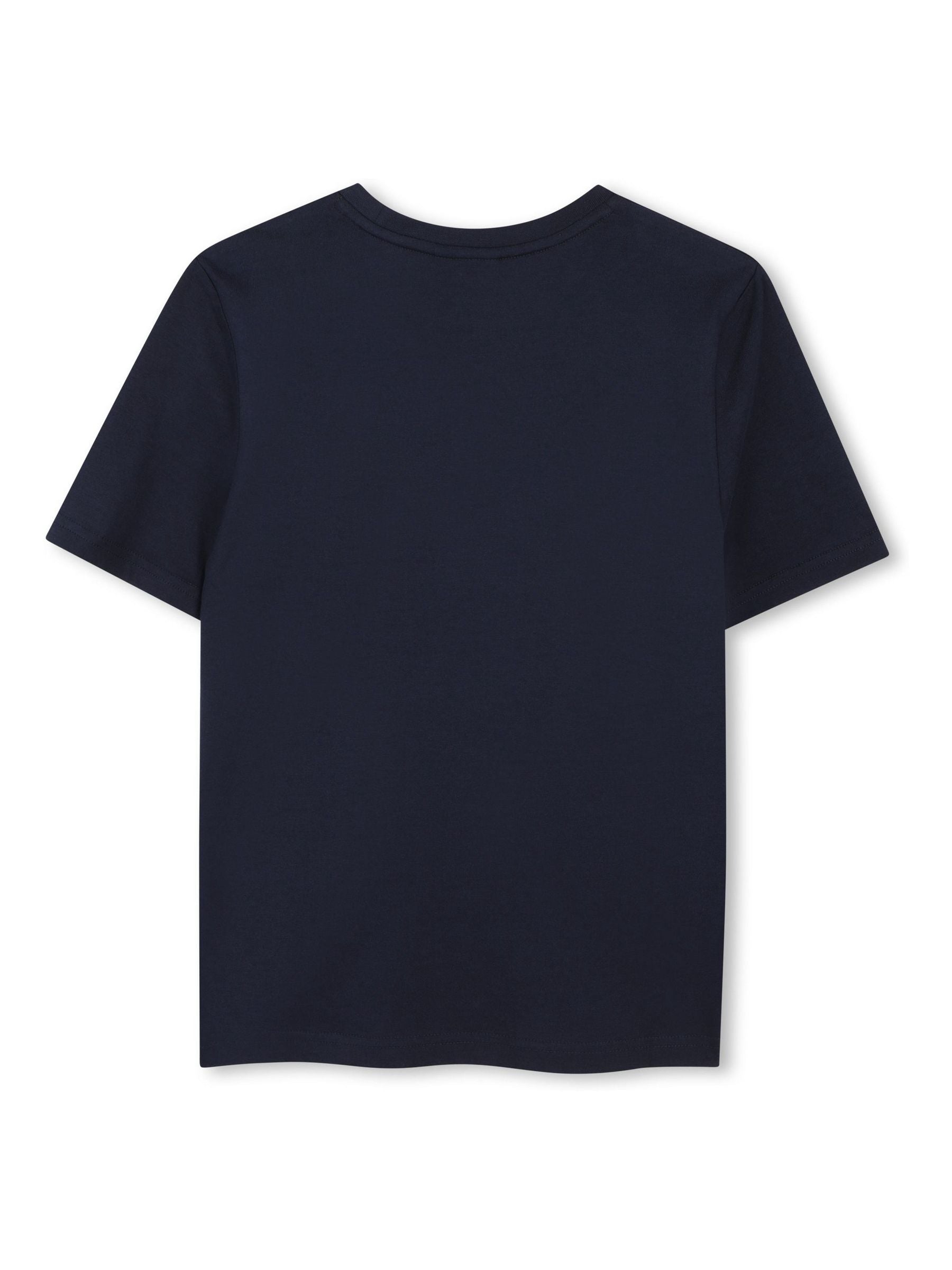 BOSS Blue Graphic Logo Crew Neck Short Sleeve T-Shirt image 2