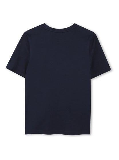 BOSS Blue Graphic Logo Crew Neck Short Sleeve T-Shirt image 2