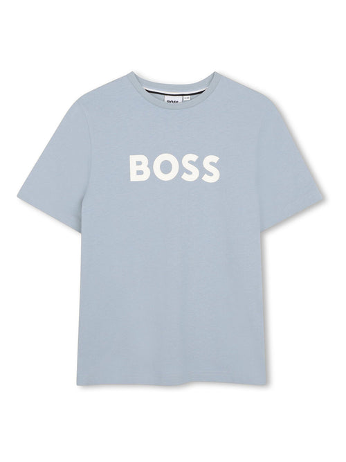 BOSS Light Blue Logo Short Sleeve T-Shirt image 1