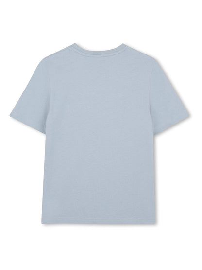 BOSS Light Blue Logo Short Sleeve T-Shirt image 2