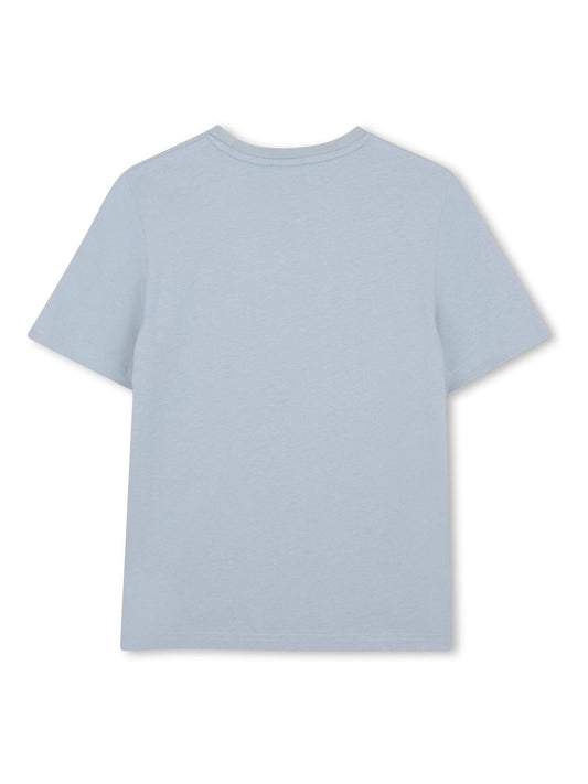 BOSS Light Blue Logo Short Sleeve T-Shirt image 2