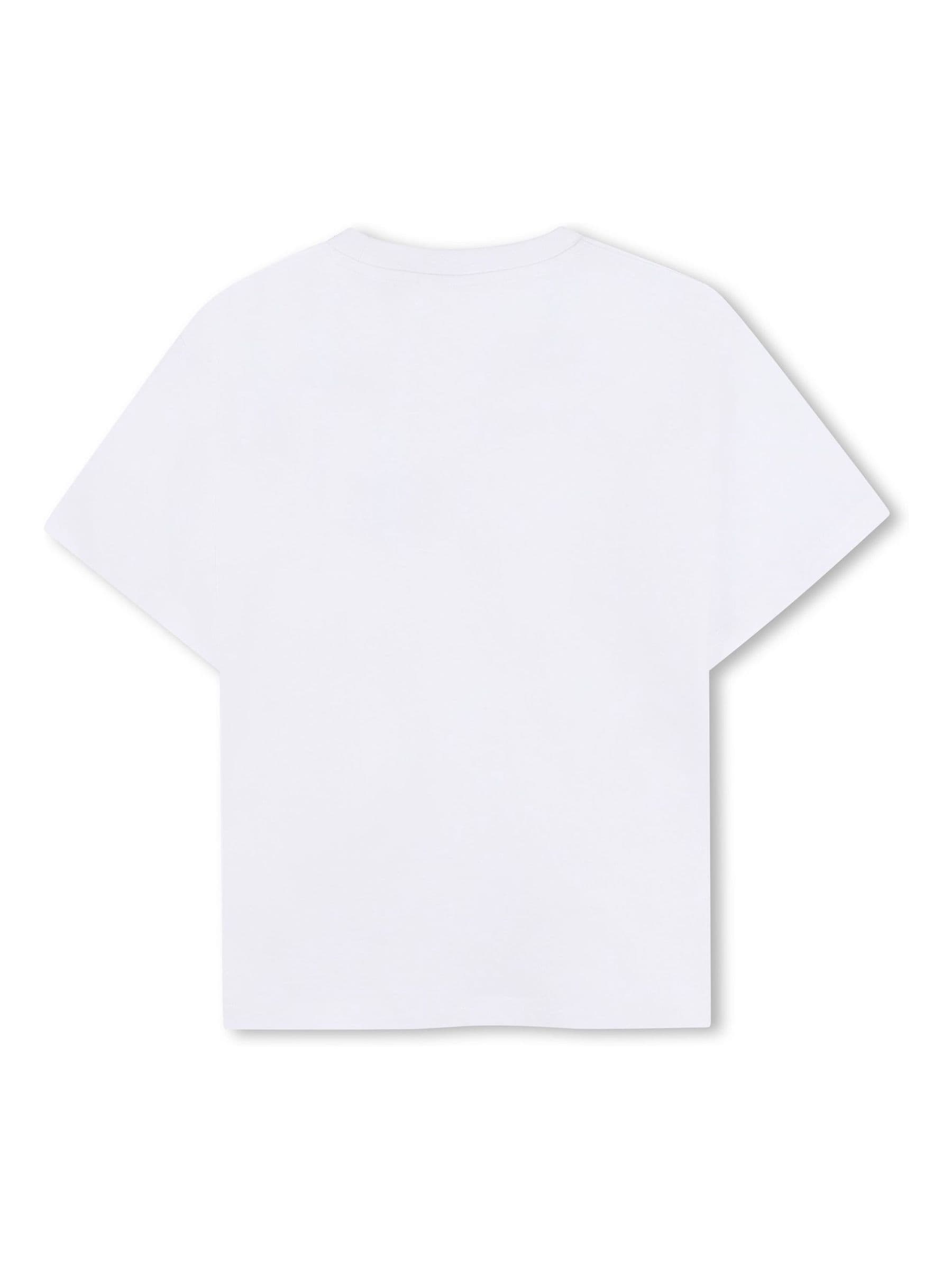 BOSS White Logo Short Sleeve T-Shirt and Bermuda Shorts Set image 4