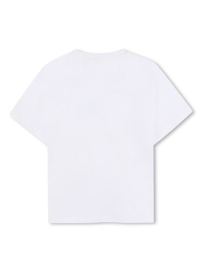 BOSS White Logo Short Sleeve T-Shirt and Bermuda Shorts Set image 4