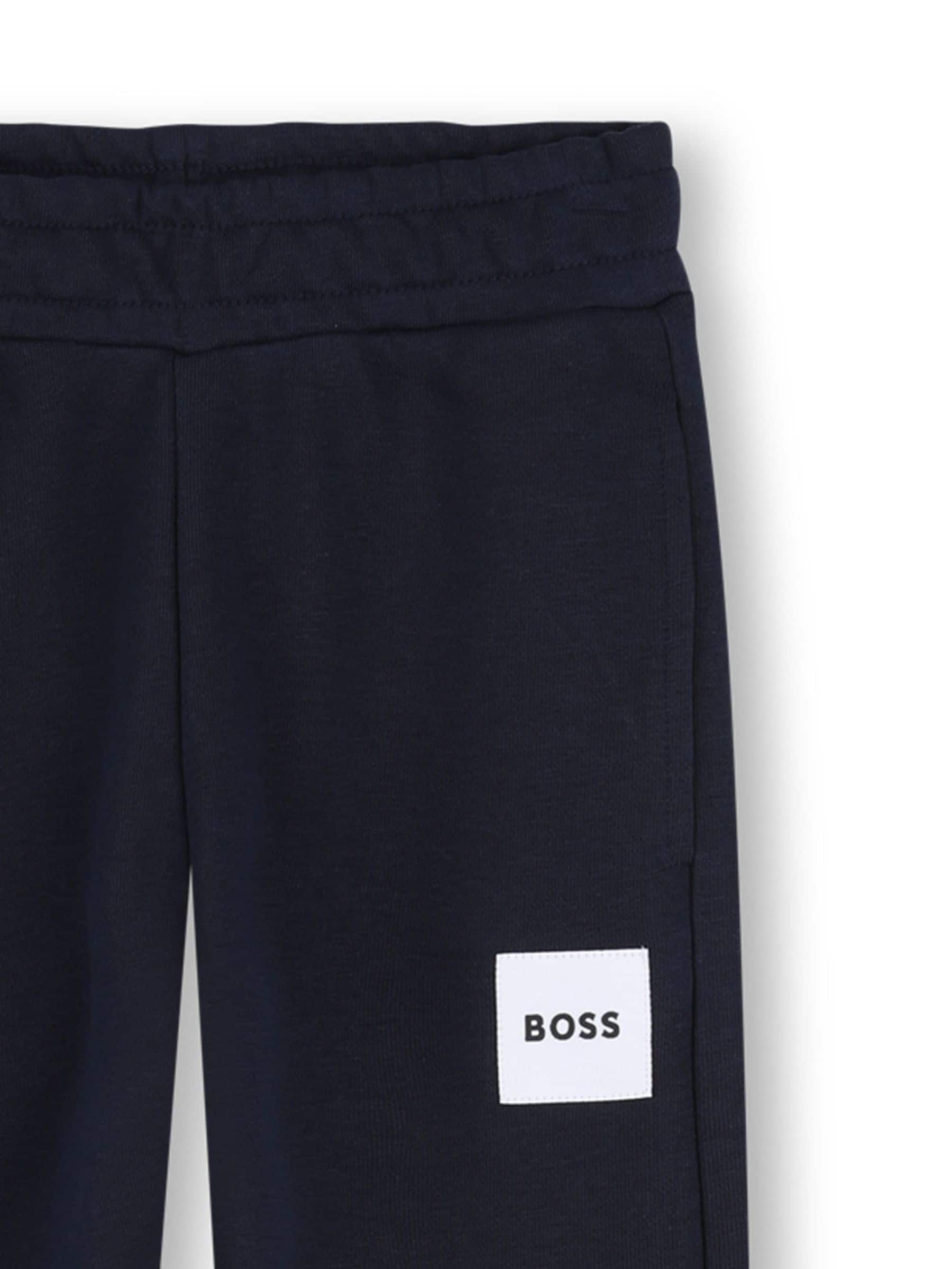BOSS Black Logo Cuffed Joggers image 3