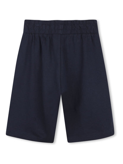 BOSS Blue Logo Short Sleeve T-Shirt and Bermuda Shorts Set image 4