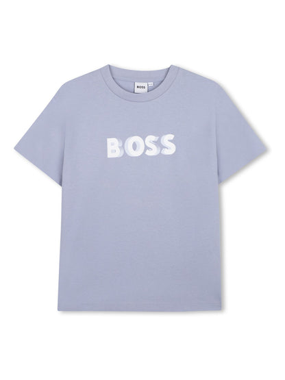 BOSS Blue Logo Short Sleeve T-Shirt and Bermuda Shorts Set image 7