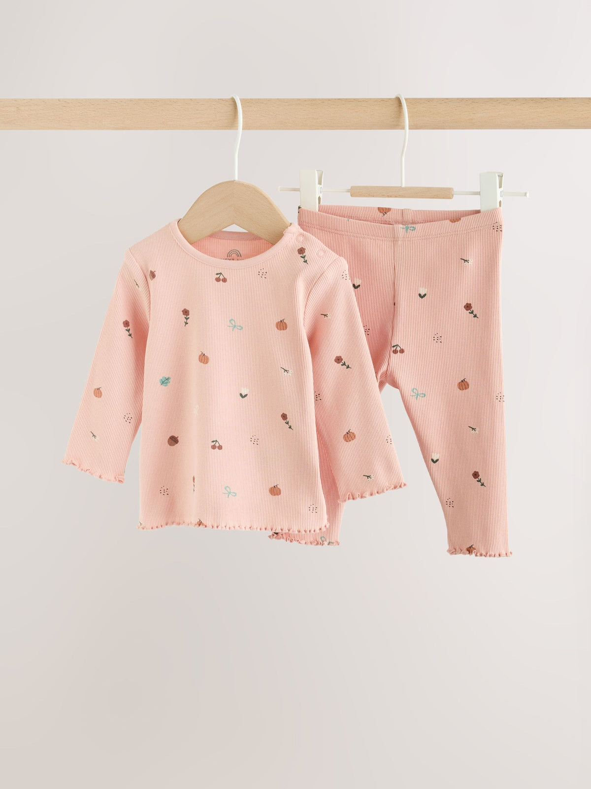 Dsiney Kidz - Pink Printed Rib Top and Leggings Baby Set 2 Piece (0mths-2yrs) image 4