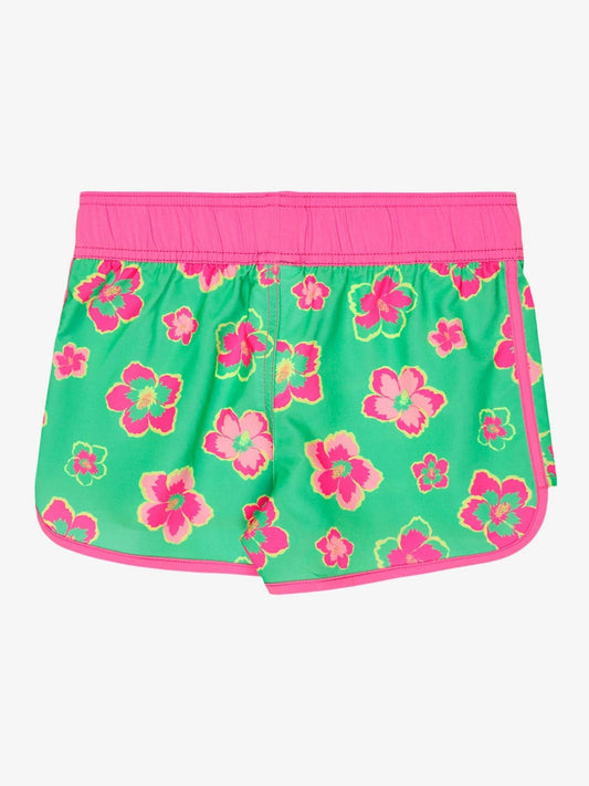 Dsiney Kidz - Roxy Green Floral Good Waves Only Swim Shorts image 2