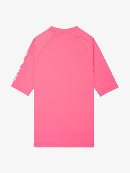 Dsiney Kidz - Roxy Pink Whole Hearted Short Sleeve Logo Rash Vest image 2