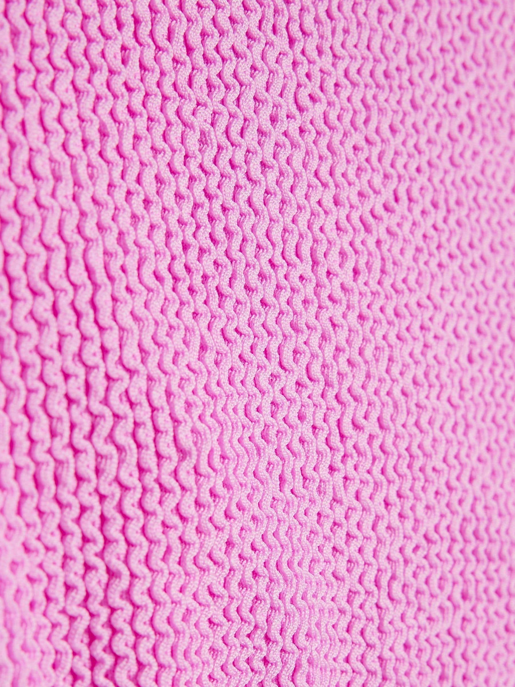 Dsiney Kidz - River Island Pink/Blue Colour Block Textured Logo Swimsuit image 3