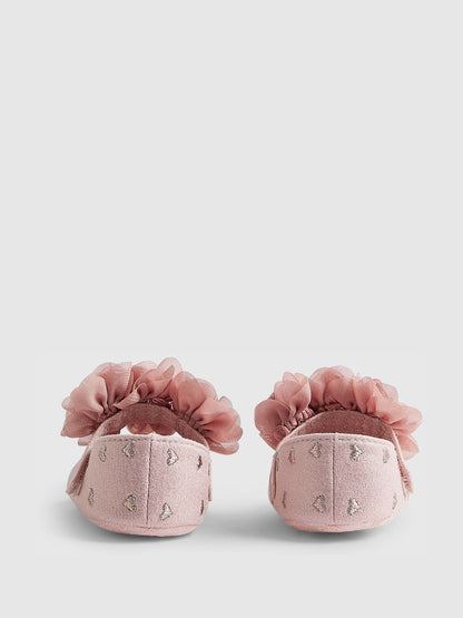 River Island Pink Ruched Ballet Pump Shoes image 5