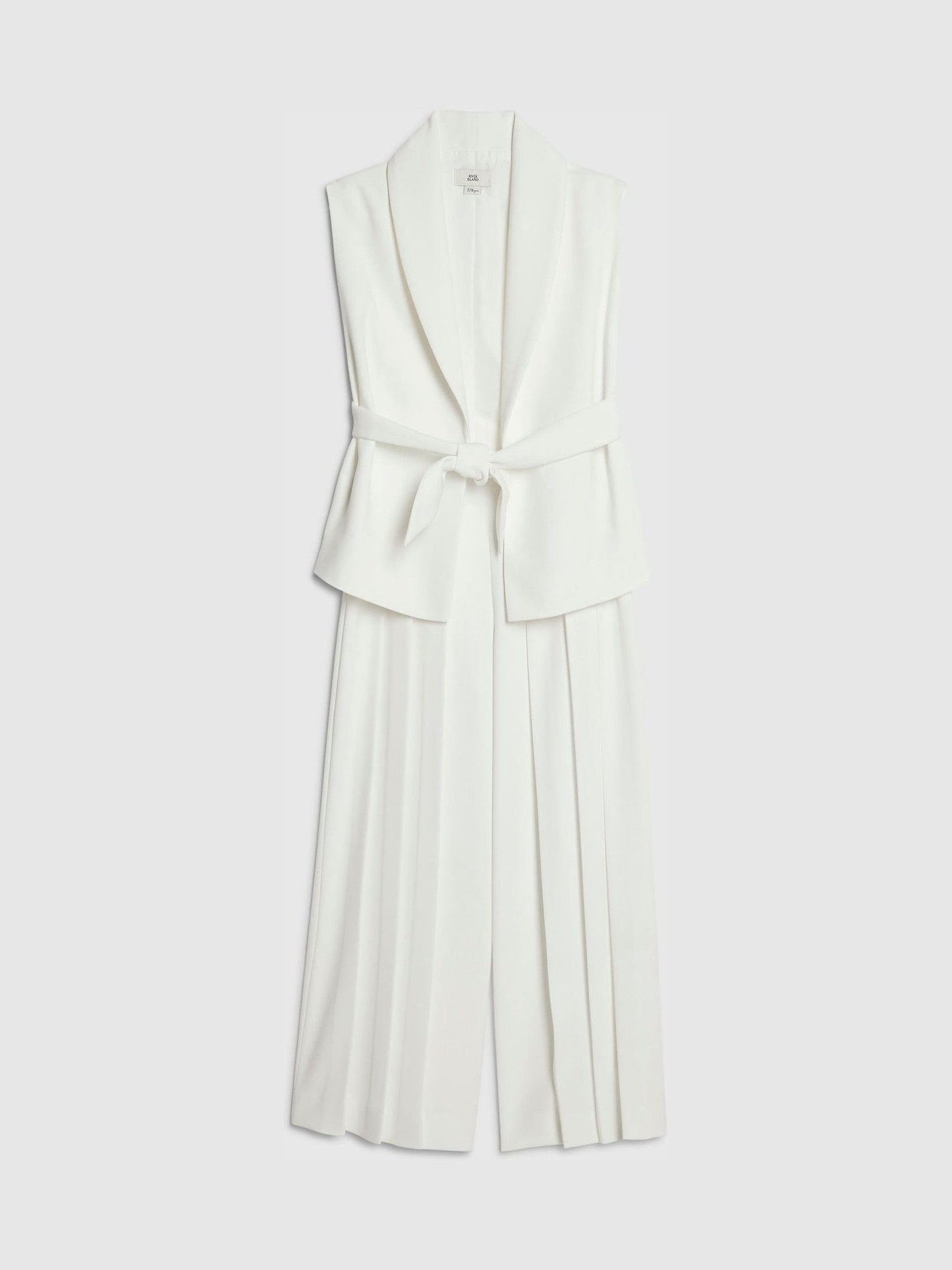 Dsiney Kidz - River Island White Sleeveless Blazer & Pleated Trousers Set image 2