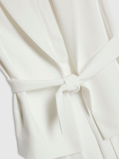 Dsiney Kidz - River Island White Sleeveless Blazer & Pleated Trousers Set image 3