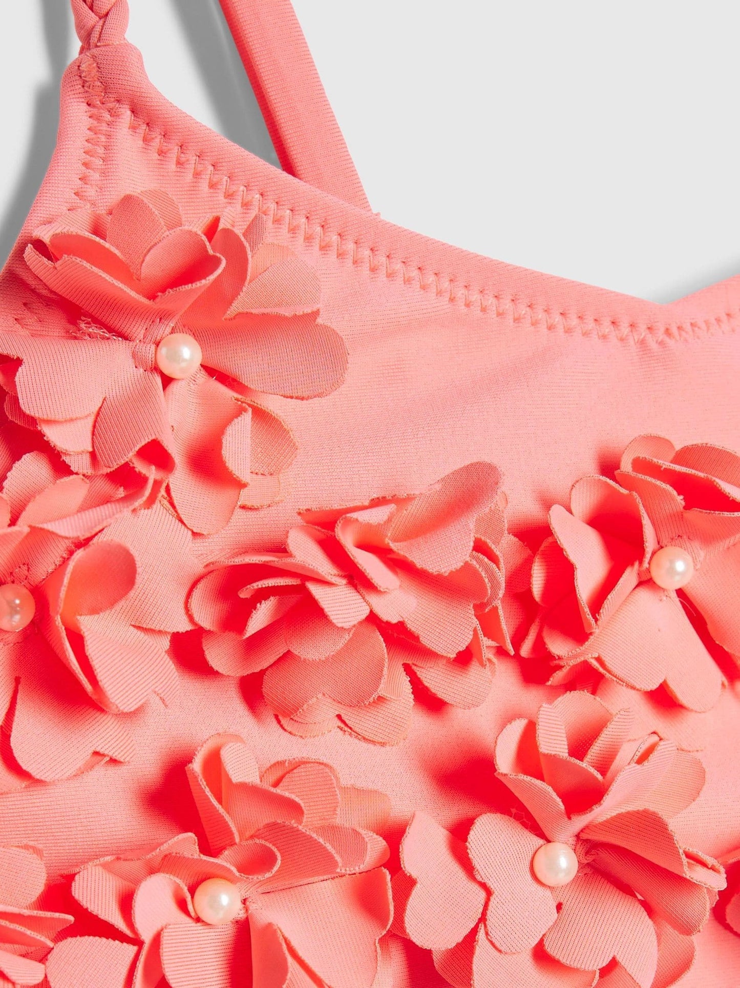 Dsiney Kidz - River Island Orange 3D Flower Bikini image 3