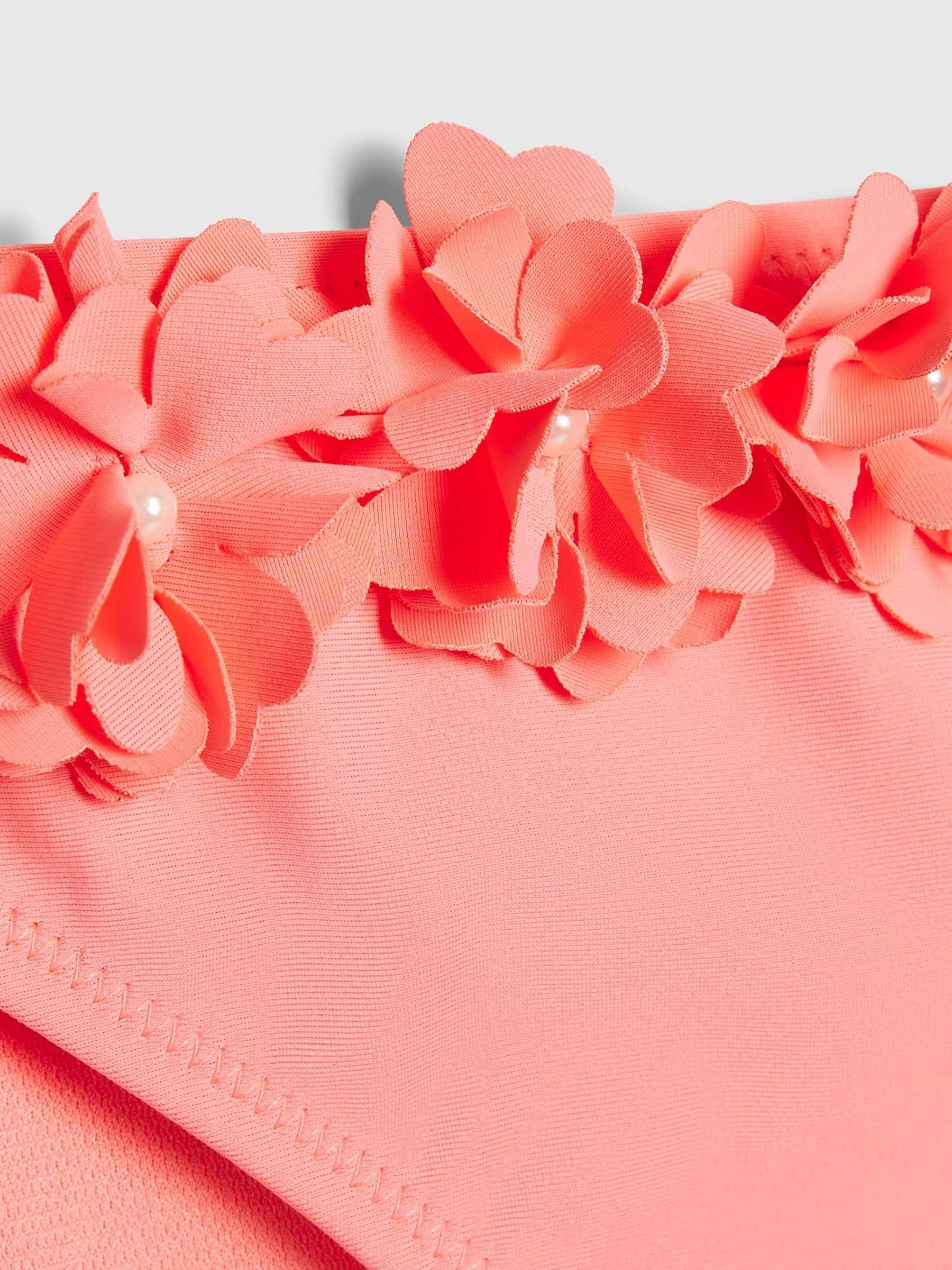 Dsiney Kidz - River Island Orange 3D Flower Bikini image 4