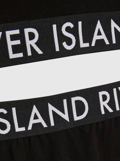 Dsiney Kidz - River Island Black Logo T-Shirt & Skort Set image 4