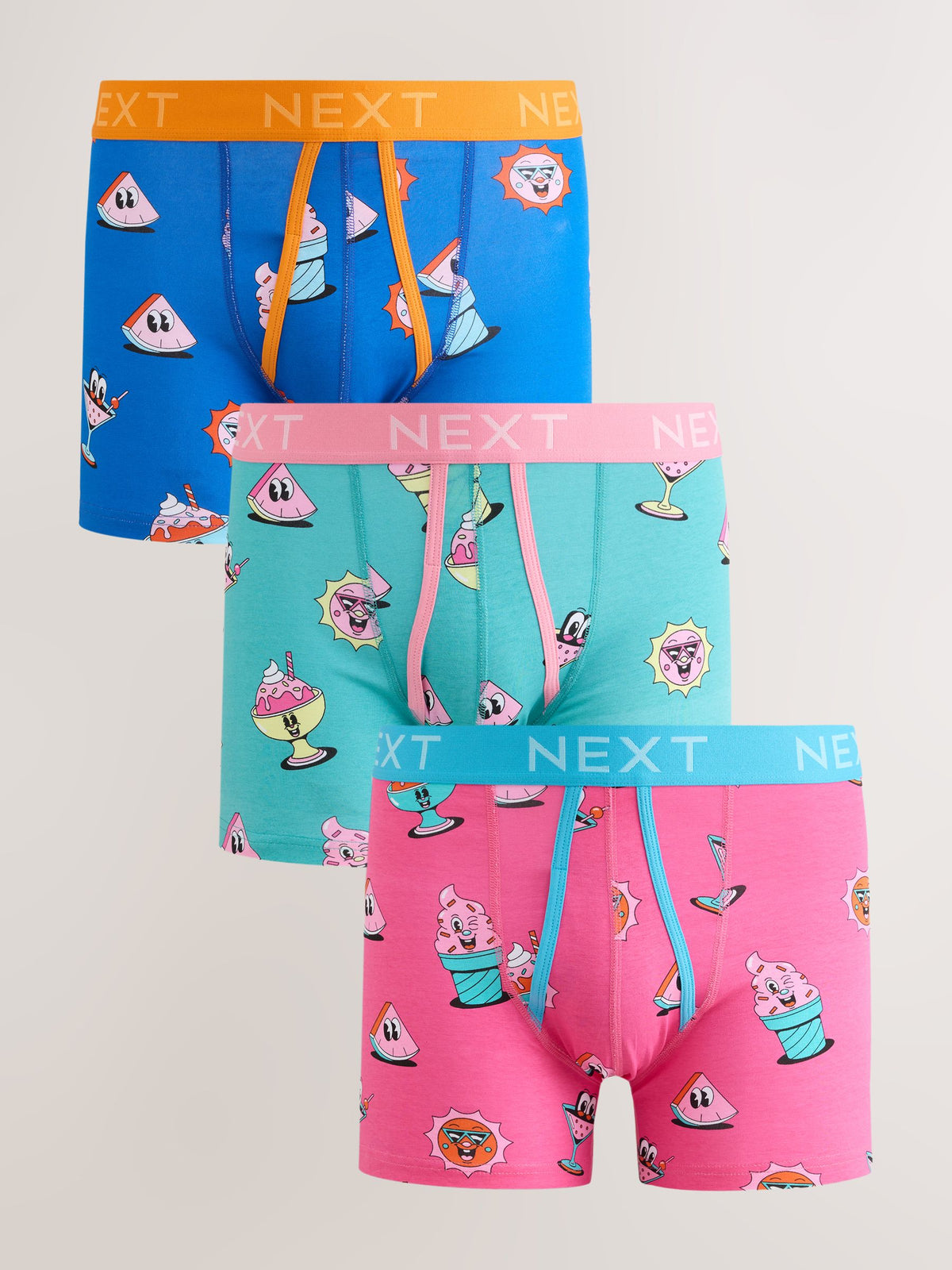 Dsiney Kidz - Pink Bright Yeye Weller A Front Boxers 3 Pack image 1