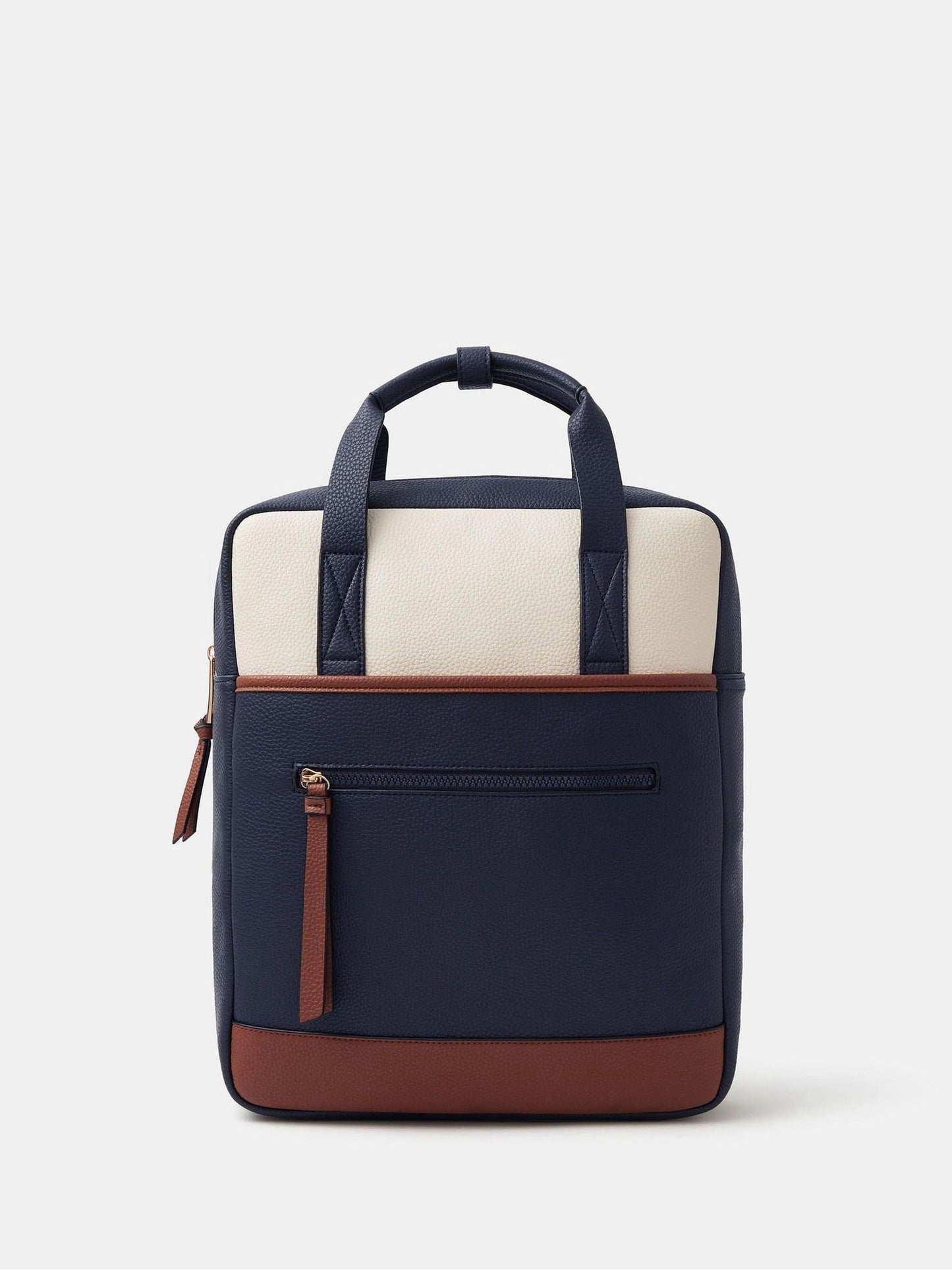 Accessorize Black Faux Leather Backpack image 1