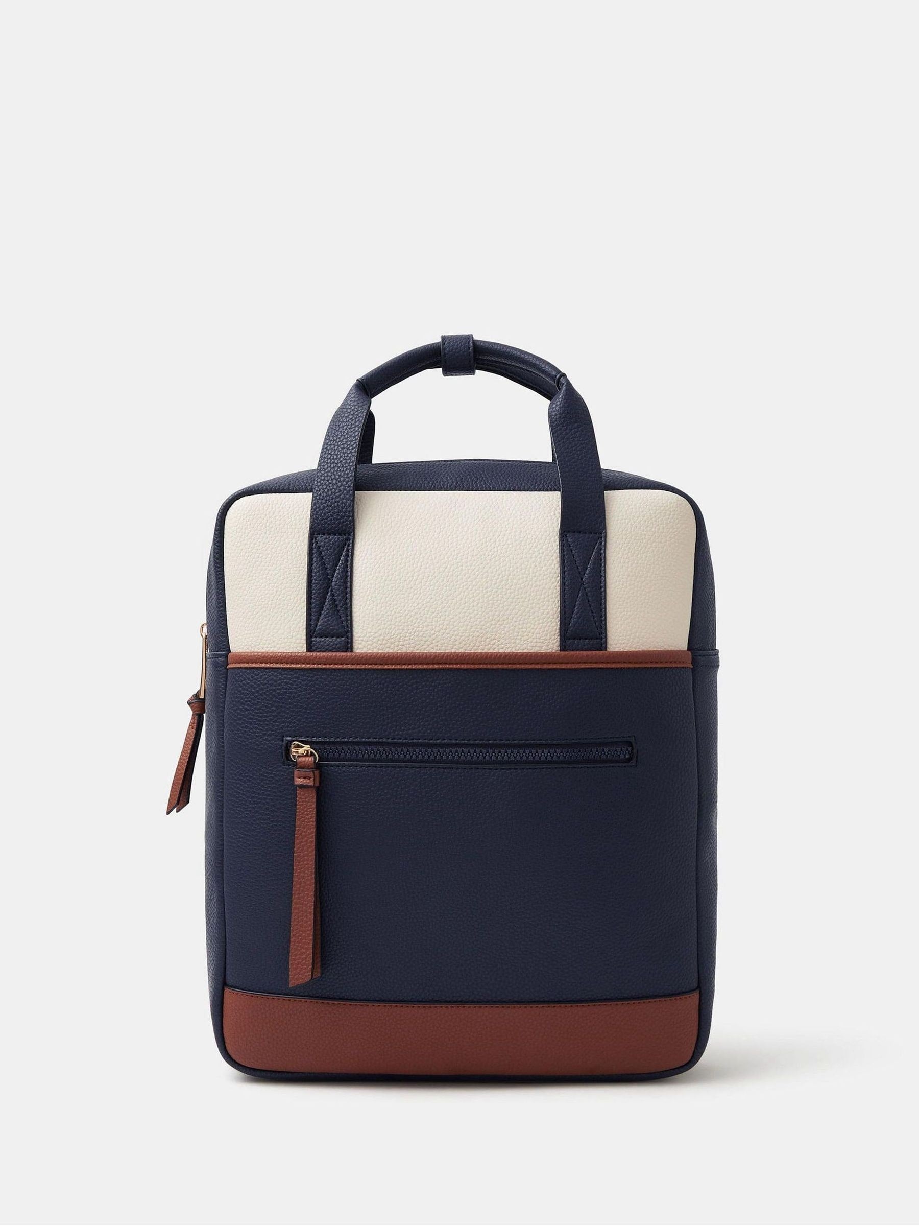 Accessorize Black Faux Leather Backpack image 1