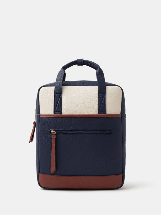 Accessorize Black Faux Leather Backpack image 1