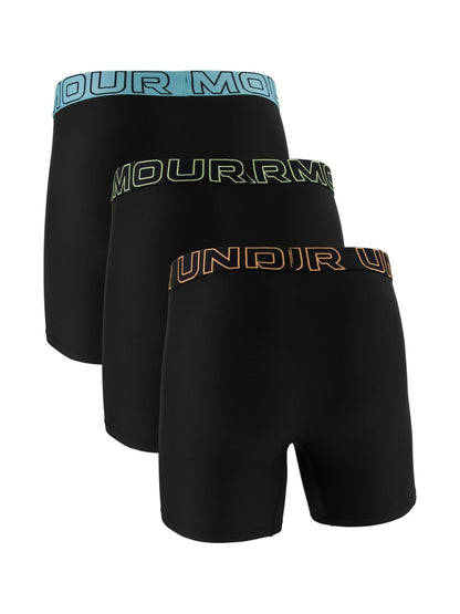 Dsiney Kidz - Under Armour Black Performance Tech Solid 6" Boxers 3 Pack image 2