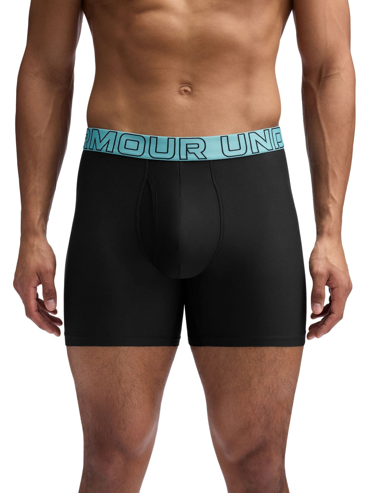 Dsiney Kidz - Under Armour Black Performance Tech Solid 6" Boxers 3 Pack image 3
