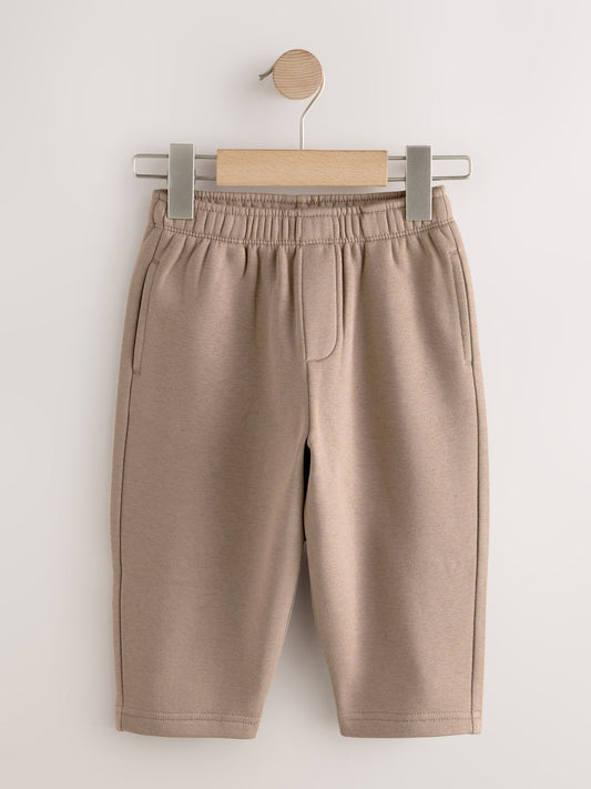 Brown/Grey Wide Joggers 3 Pack (3mths-7yrs) image 2