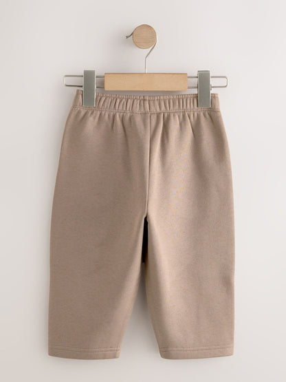 Brown/Grey Wide Joggers 3 Pack (3mths-7yrs) image 5
