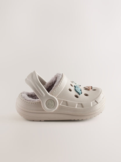 Neutral Dino Warm Lined Slipper Clogs image 2