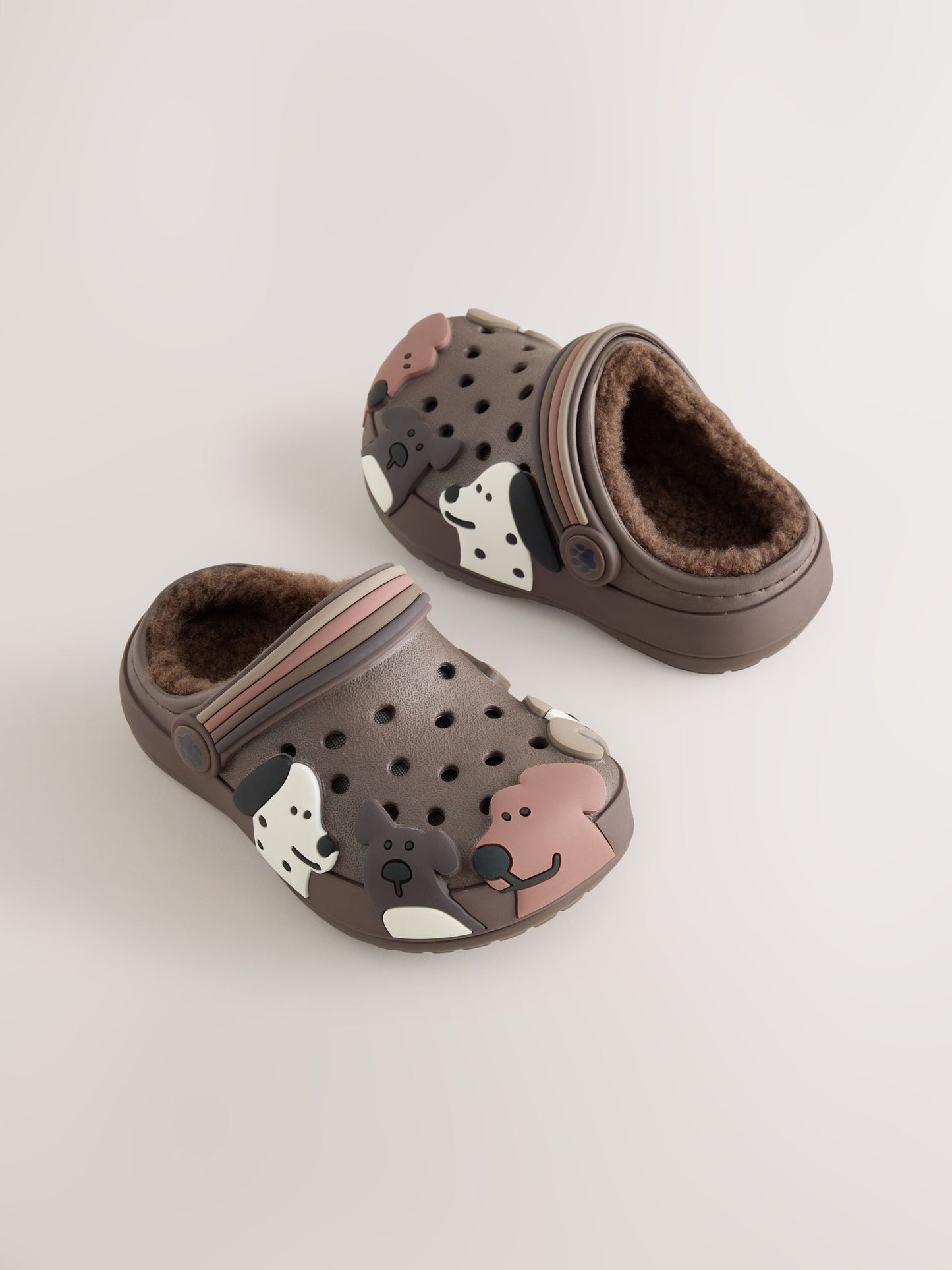 Brown Dog Warm Lined Slipper Clogs image 1