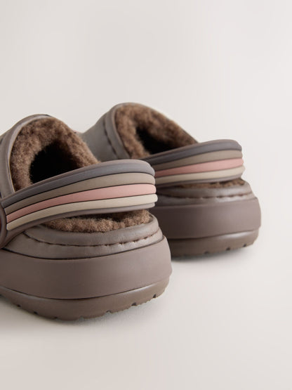 Brown Dog Warm Lined Slipper Clogs image 3