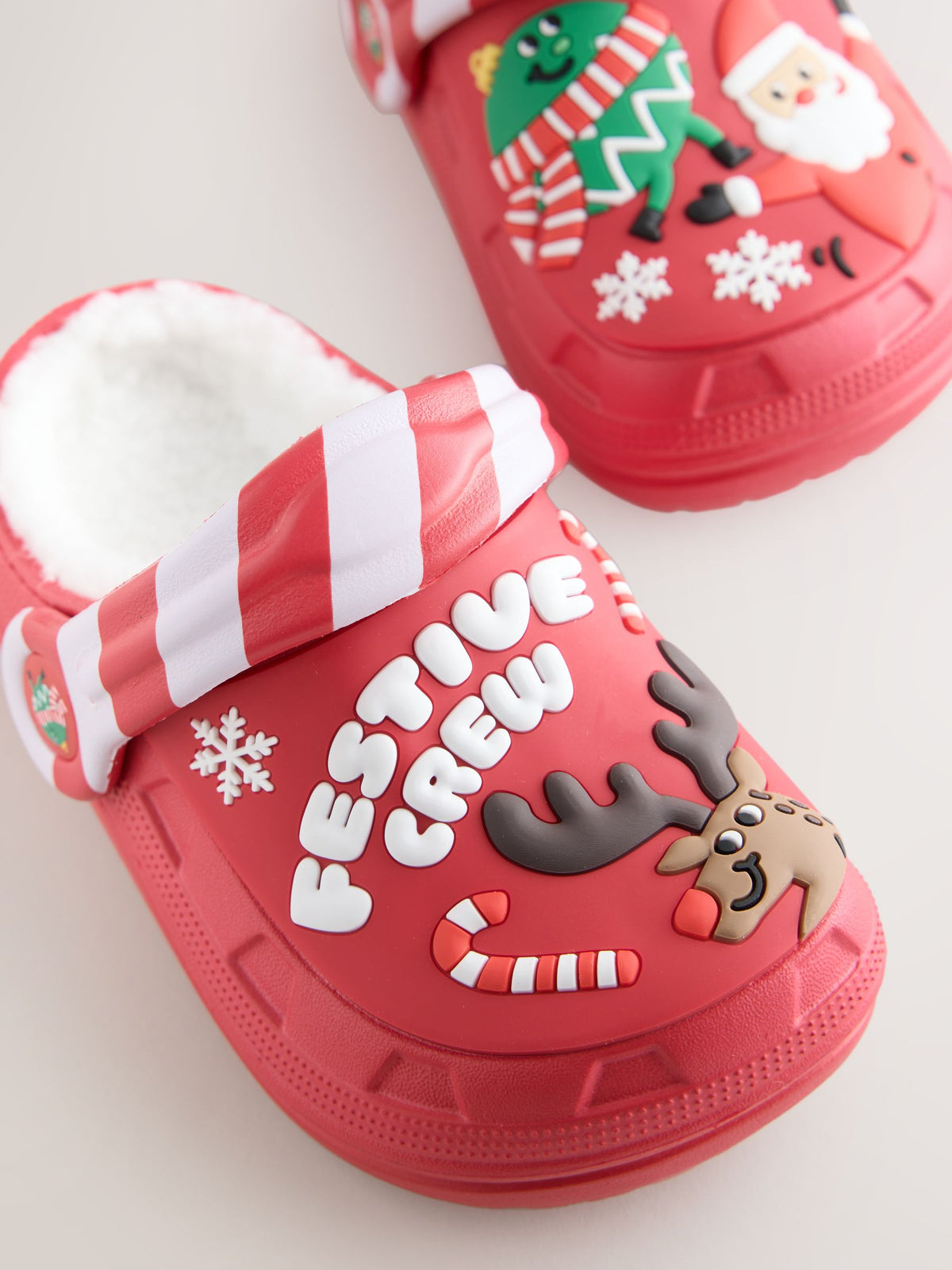 Dsiney Kidz - Red Festive Warm Lined Slipper Clogs image 3