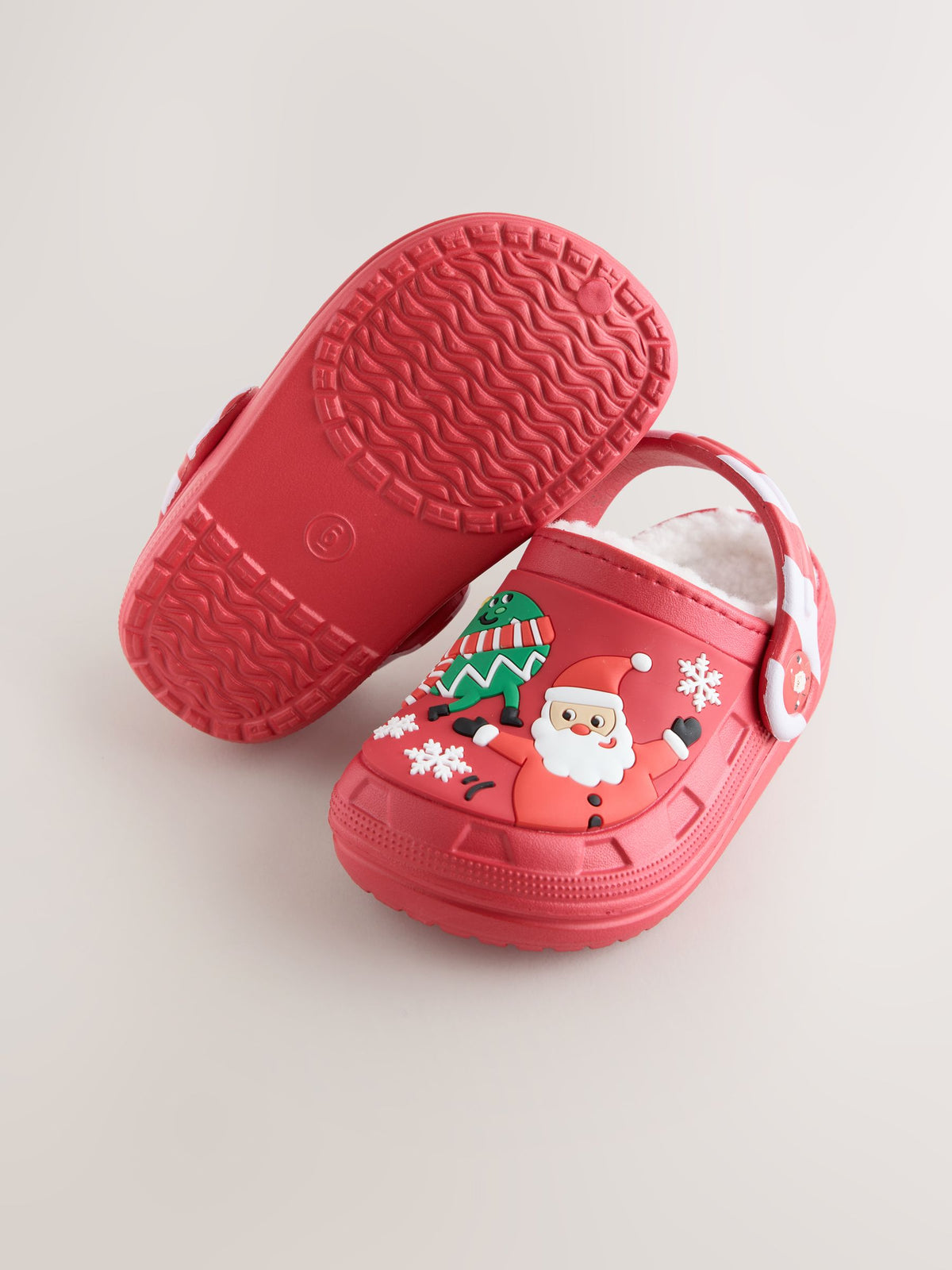 Dsiney Kidz - Red Festive Warm Lined Slipper Clogs image 4