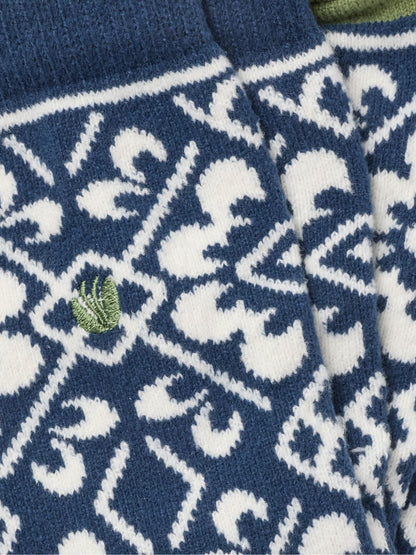 FatFace Navy Floral Super Soft Socks - image 2