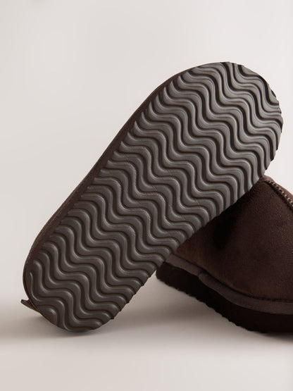 Chocolate Brown Cosy Mule Slippers image 5