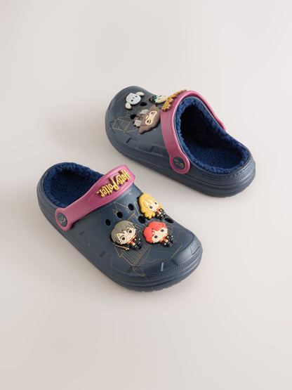 Navy Harry Potter Warm Lined Slipper Clogs image 1