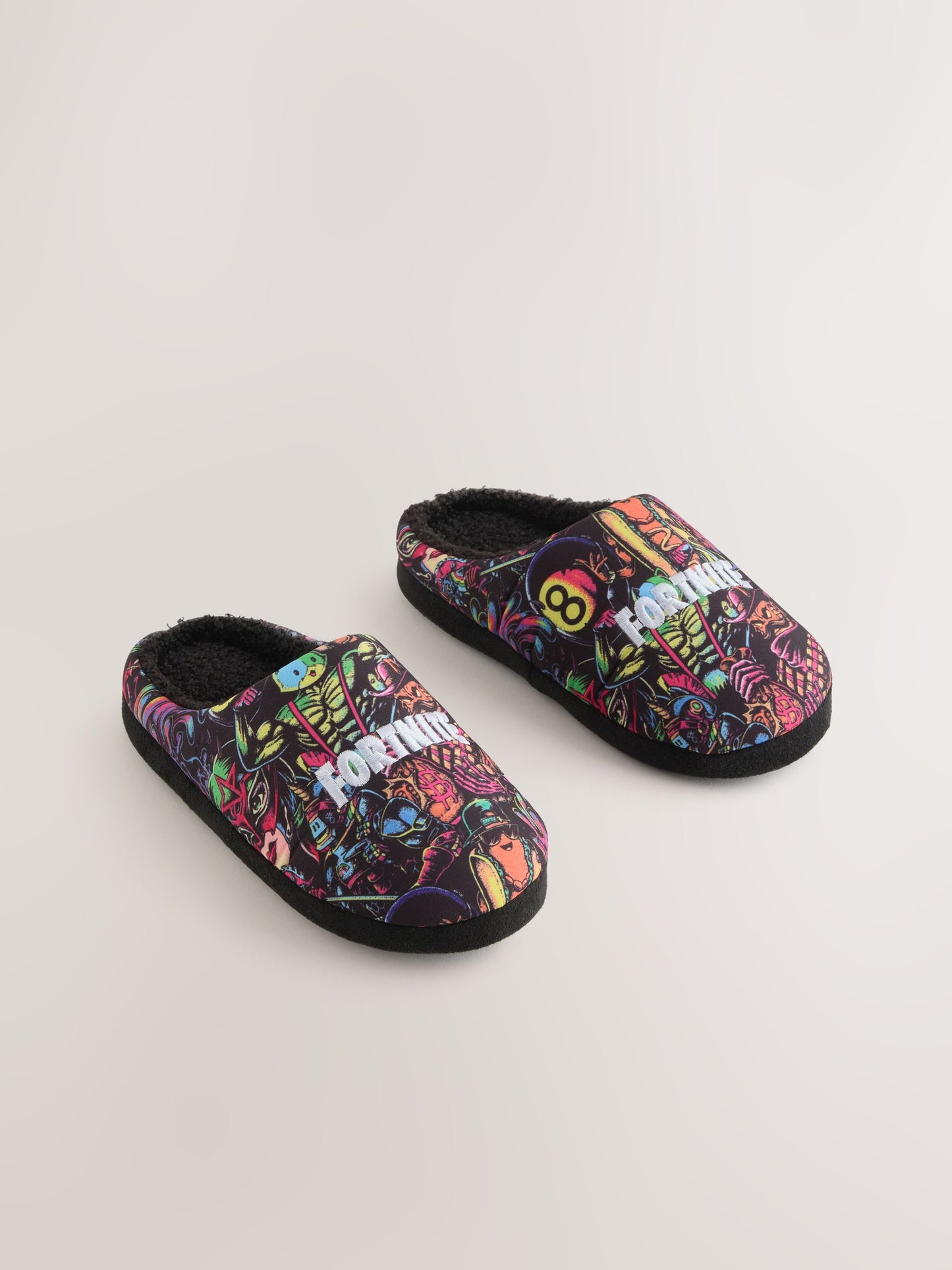 Dsiney Kidz - Black Fortnite Slipper Mules image 1